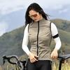 Wosawe Women Cycling Vest Sleeveless Reflective MTB Bike Jacket Outdoor Sport Running Riding Quick-Dry Cycling Vest Bicycle Khaki Sleeveless