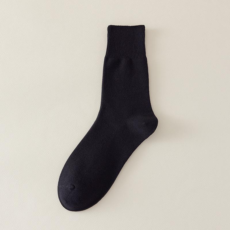 Men's Loose-Fit Lightweight Cotton Long Socks for Seniors, Plus-Size, Thin, Mid-Calf, Spring/Summer