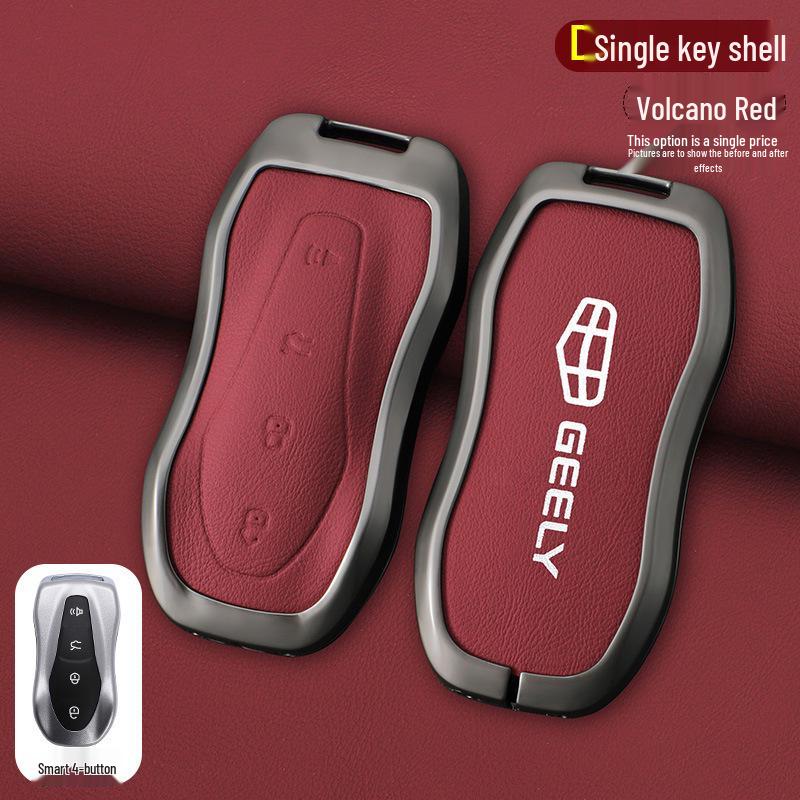 Защитный чехол для ключей для моделей Geely Boyue Pro, Xingyue S, Xingrui L - Унисекс-дизайн с корпусом и пряжкой