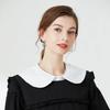 Sweet Doll Removable Lapel Fake Collar Women Front Tie Half Shirt Detachable Collar for Mens Suit Autumn Lapel False Collar
