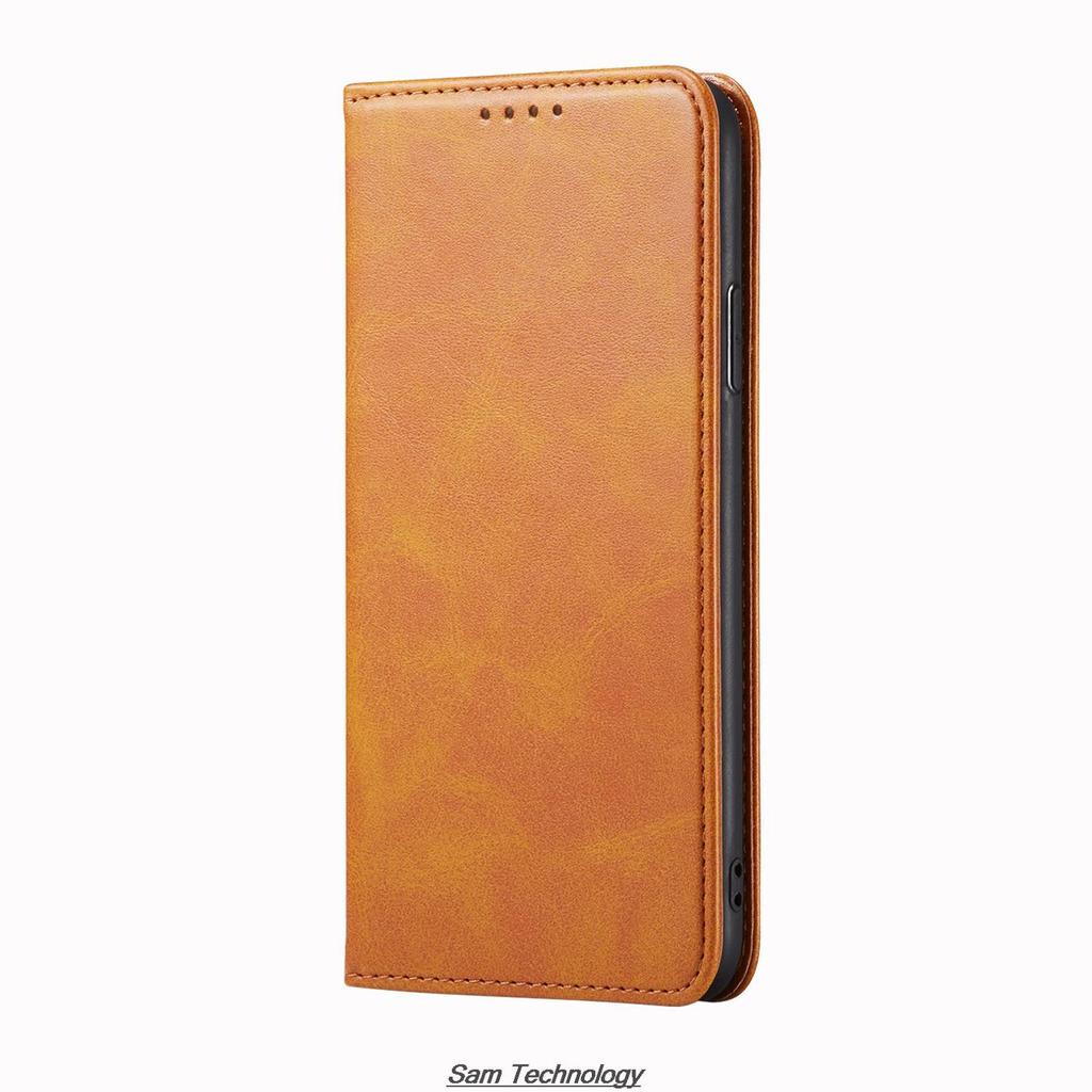 Magnetic Attraction Leather Case for OPPO Realme 7 / Realme Narzo 20 Pro Holster Flip Cover Case Wallet Phone Bags Fundas Coque