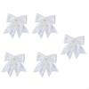 62KD 5Pcs Shimmering Colorful Bows Ornaments for Parties Christmas Celebration
