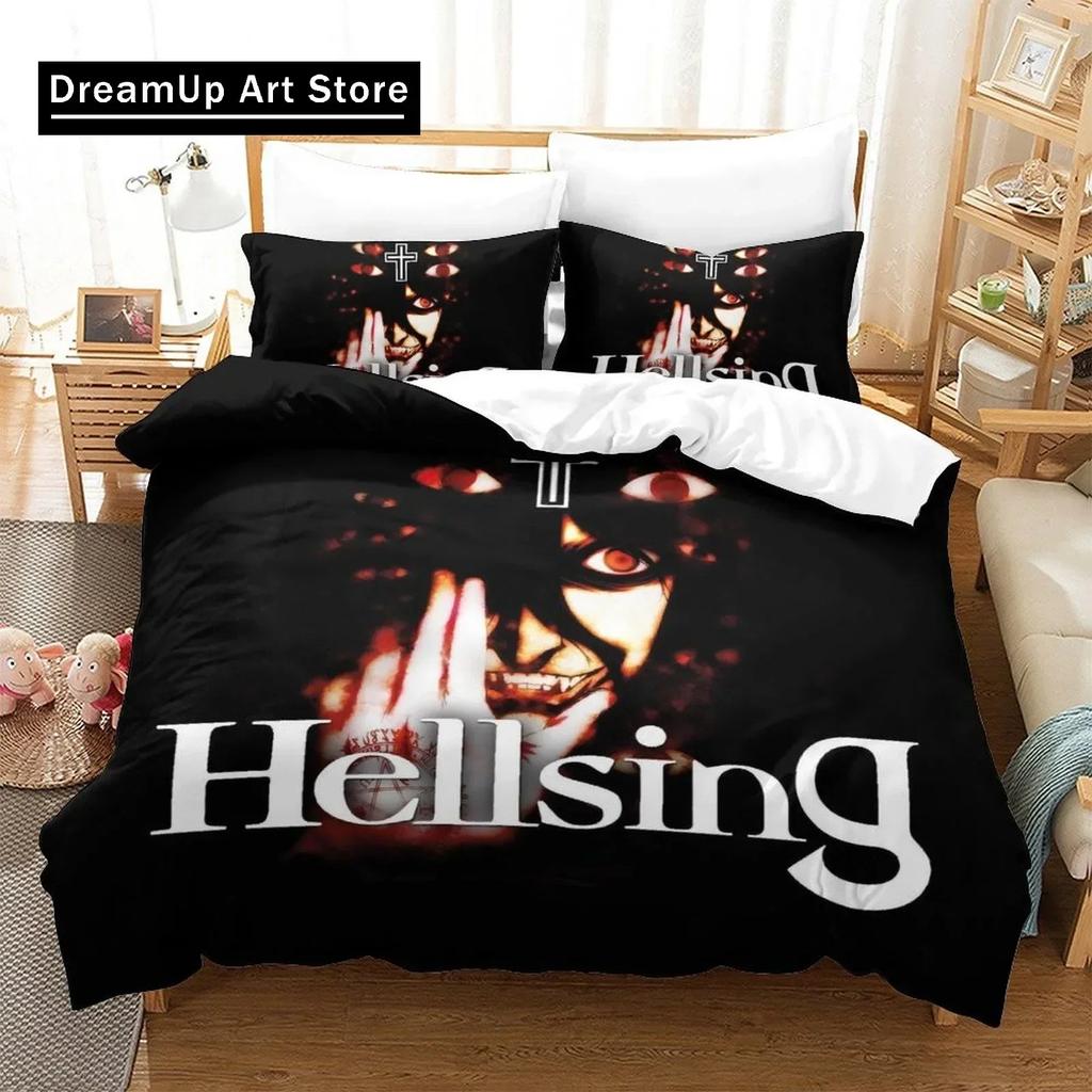 Новый постельный комплект Hellsing Односпальный Twin Full Queen King Размер Постельное белье Взрослый Детская спальня Комплекты Пододеяльников 3D Аниме Комплект постельного белья