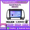 Car Radio Multimedia Player For Hyundai Santa Fe 2006-2012 With Button Knob Android 2 Din Carplay Stereo GPS Head Unit 2+32GB