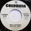 7-дюймовая пластинка NILS LOFGREN - Delivery Night 3805598PROMO Columbia 1985 США Рок Б/У