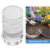 Soil Sifter Set Stainless Steel Sieve Frame with 5 Mesh Sieve Pans Rustproof Garden Sieve Kit for Stones Weeds Filtration