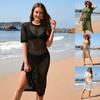 Women Lace Bikini Cover Up Holiday Dress Beach Kaftan Long Dress Swimwear Swimsuit