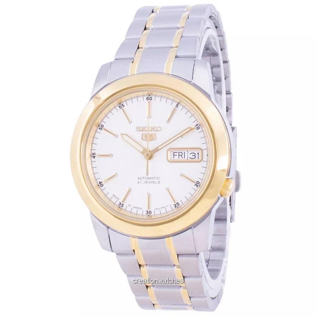Seiko 5 автоматических мужских часов с серебряным циферблатом SNKE54J SNKE54J1 SNKE54J