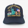 U.S. 250th Anniversary Retro Washed Adjustable Hat with Bald Eagle Common Fabric Patriotic American Style