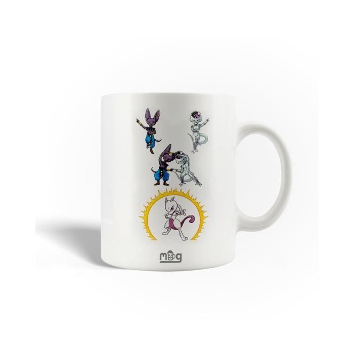 Mug - Dragon Ball - Beerus Frieza Mewtwo - Céramique - 30cl - Compatible lave-vaisselle