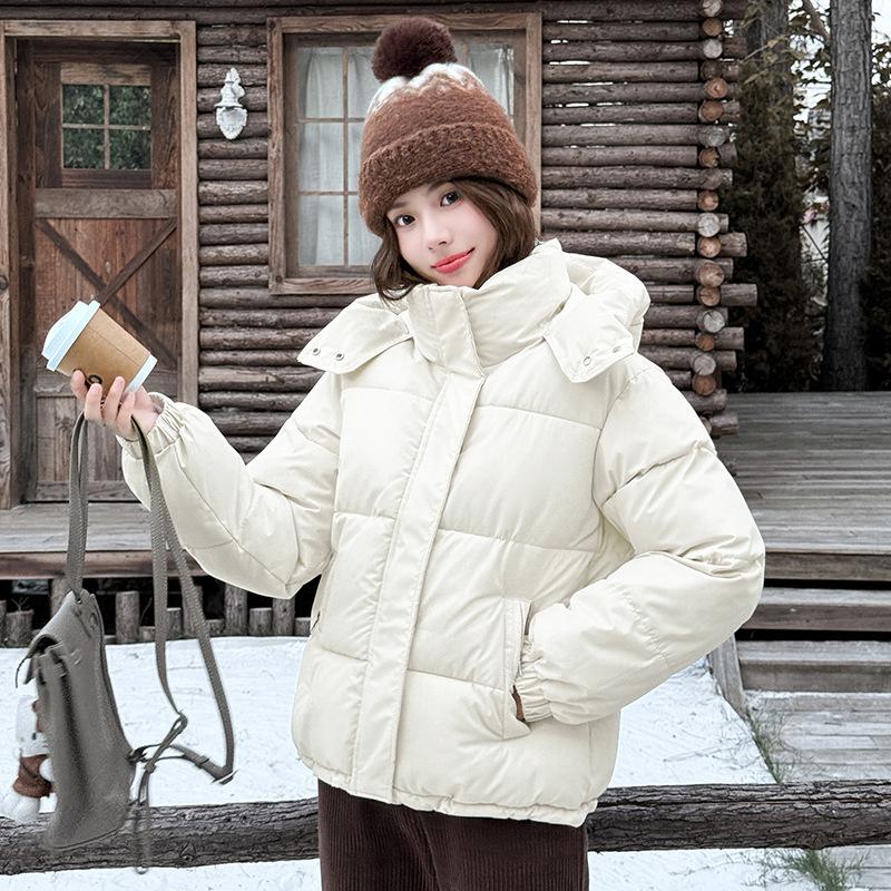 Simple Bread Clothes Down Cotton-padded Clothes Women's New Winter Coats Thickened Student Coats