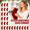 18-inch Christmas Stockings, Letter Stockings, Knitted Letter Stockings, Candy Gift Bags