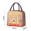 Cartoon Capybara Lunch Bag Insulated Food Container Portable Thermal Bento Box Bag Multifunctional Kids School Picnic Food Pouch