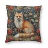 Наволочка для подушки William Morris Fox Square Полиэстер Лен Бархат Креативная Молния Декор Наволочка для декоративной подушки Чехол для домашней подушки