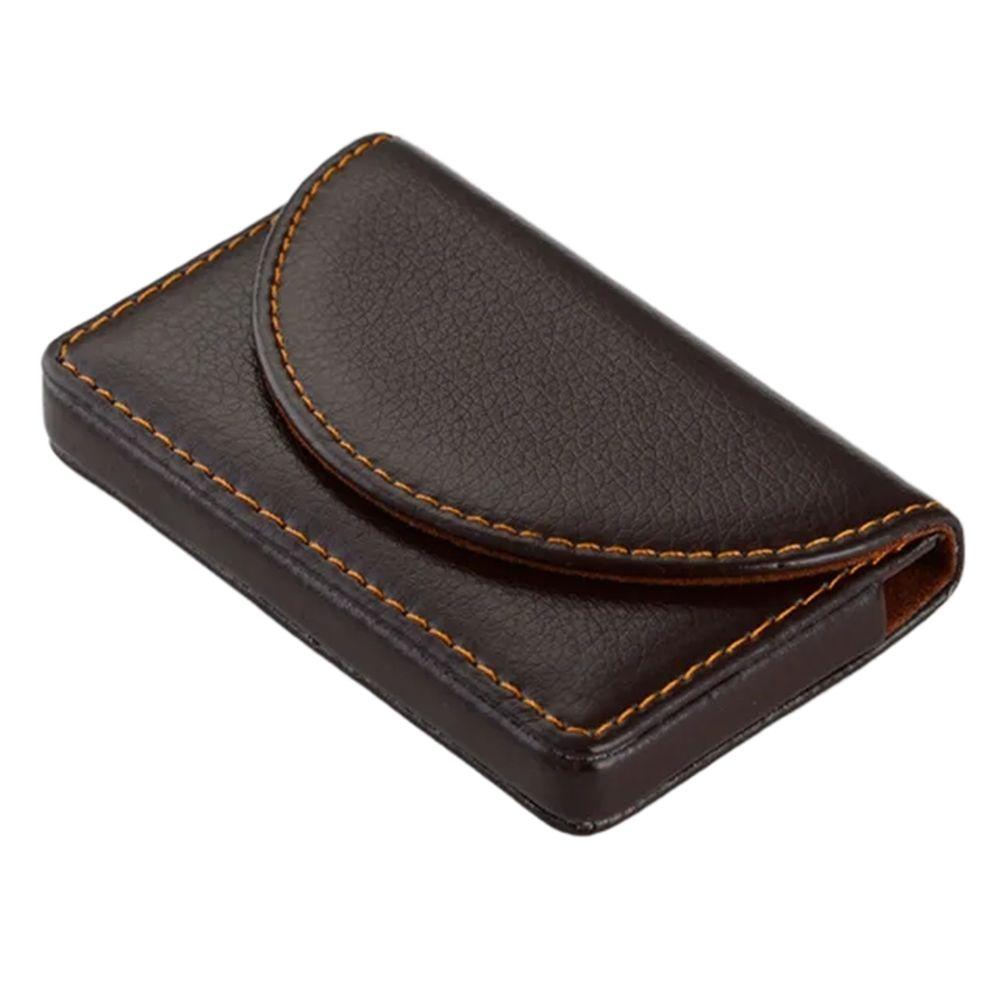 Magnetic Buckle Business Card Holder High Quality ID Card Holder Fashion PU Leather Card Case  Gift