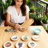 Oval Wooden Tray Heat Resistant Wooden Storage Tray Eco-Friendly Coffee Cup Mat Coaster  Restaurant