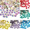 Eight Big And Eight Small Gold Bottom Flat Bottom Diamond Crystal Glass Manicure Diamond Rhinestone Mobile Phone Case Flat Bottom Nail Sticker Drill