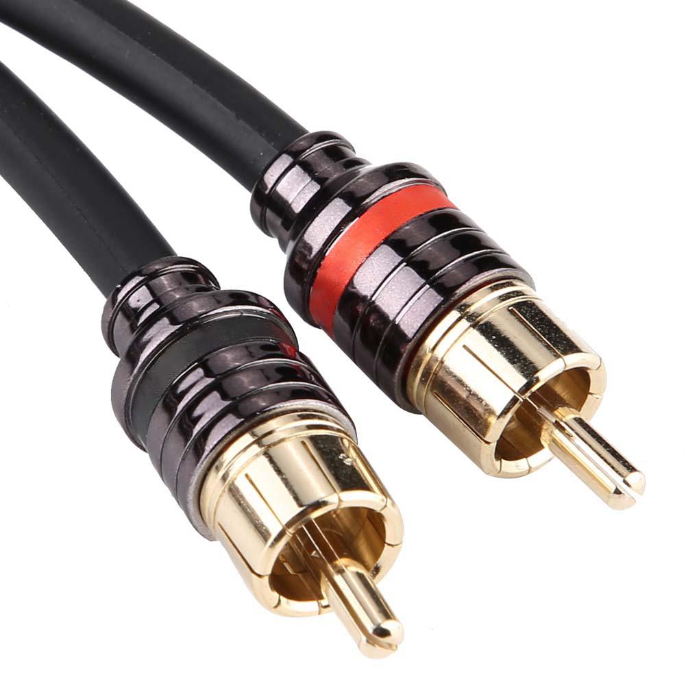 4,8 м Автомобильный Домашний Стерео Аудио Сигнальный Кабель RCA Усилитель Сабвуфер Кабель Провод Адаптер