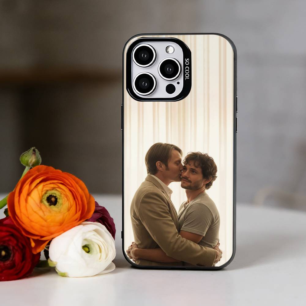 Чехол для телефона Ганнибал и Уилл Грэм для iPhone 17,16,15,14,13,12,11 Plus,Pro Max,XS,Цветной Серебряный Покрытие Внутри Чехла