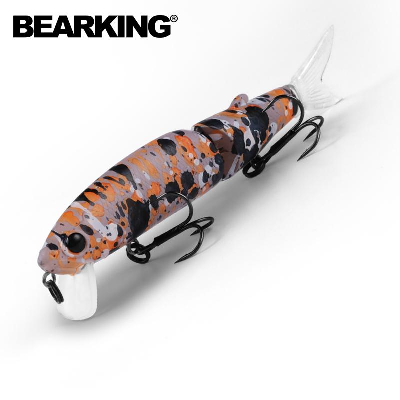 BEARKING Розничные хорошие рыболовные приманки Minnow, профессиональные приманки 11 см, 14 г, качественный профессиональный черный или белый крючок