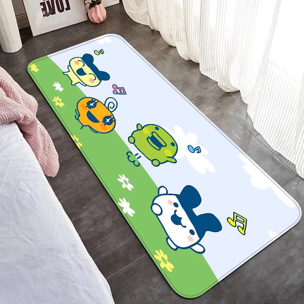 Classic T-Tamagotchi Cut Friend Game Floor Mat Rectangle Anti-slip Home Soft Badmat Front Door Indoor Outdoor Mat Hotel