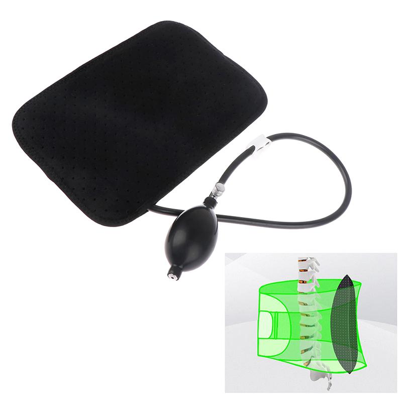 Надувная подушка для поясничной поддержки, портативная, для шеи и плеч, для коррекции осанки, массажная, ортопедического дизайна для облегчения боли в спине