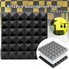 6 / 12Pcs 30x30x5cm Pyramid Sound Absorbing Foam Soundproofing Drums Room Accessories