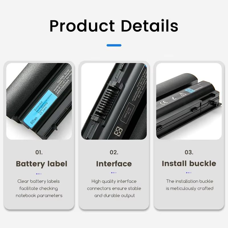 FRR0G RFJMW K4CP5 Y61CV J79X4 Аккумулятор для ноутбука Dell Latitude E6120 E6220 E6230 E6320 E6330 E6430S 9GXD5 7FF1K 823F9 CPXG0