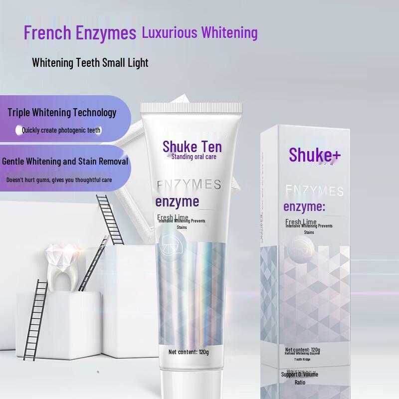 Shuke Enzyme Whitening Toothpaste with Fresh Lime (120g)