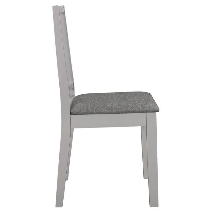 Maison Exclusive - Chaises à manger avec coussins lot de 2 gris bois solide