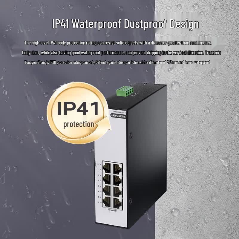 H3C Mini S8F-I 8-Port 100Mbps Industrial Ethernet Switch
