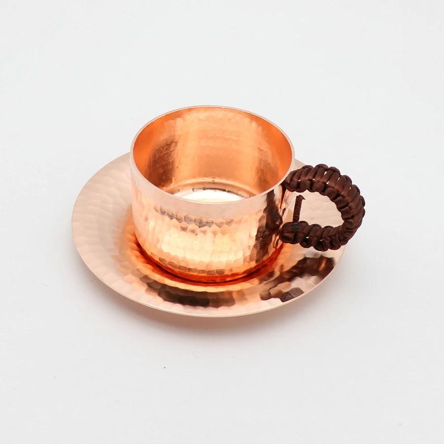 Чашка для кофе ручной работы из чистой меди, турецкий, греческий, арабский кофейник для бариста