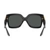Versace Солнцезащитные очки Acetate Square с логотипом Женские Черные 17385093 VERYAAM6BCKLLLLL00-черная ширина линзы