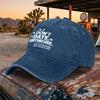 Washable Baseball Cap with Humorous Text Print  Vintage Duckbill Hat for Unisex  Women Adjustable Casual Street Style