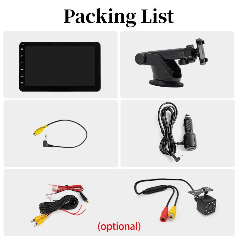 Hippcron Car Radio Multimedia 7 Inch Wireless Carplay Android Auto Portable Video Player IPS Touch Screen Bluetooth Mirror Link