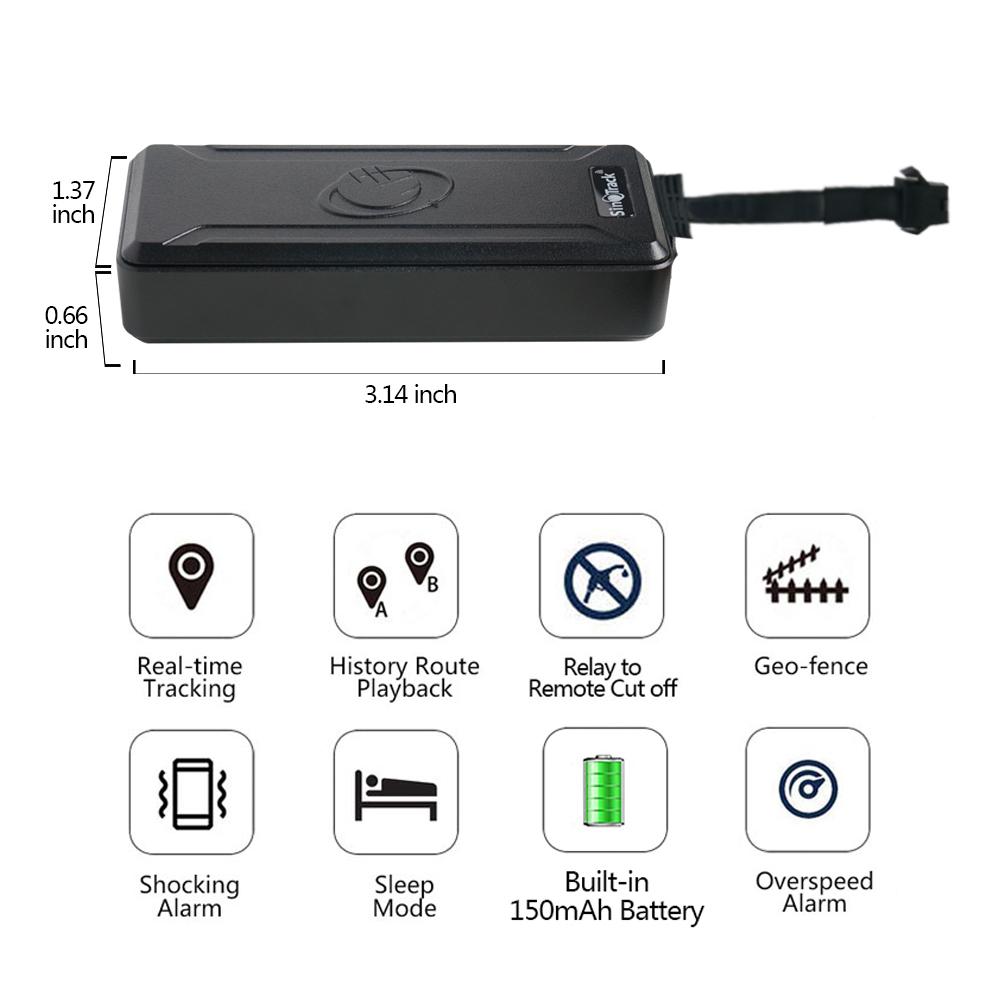 SinoTrack 4G+2G Автомобильный GPS-трекер ST-901AL для Автомобиля мотоцикла транспортного средства устройство для отслеживания в реальном времени с Отключением масла питания Бесплатное приложение