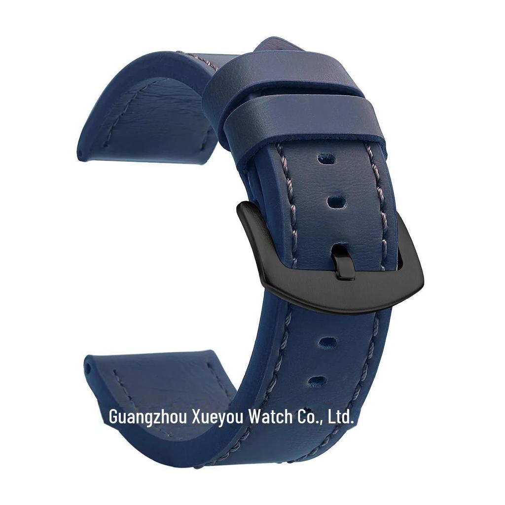 Genuine Leather Watch Strap - Universal Fit, Quality Assurance, Available In 18mm, 20mm, 22mm, and 24mm Sizes