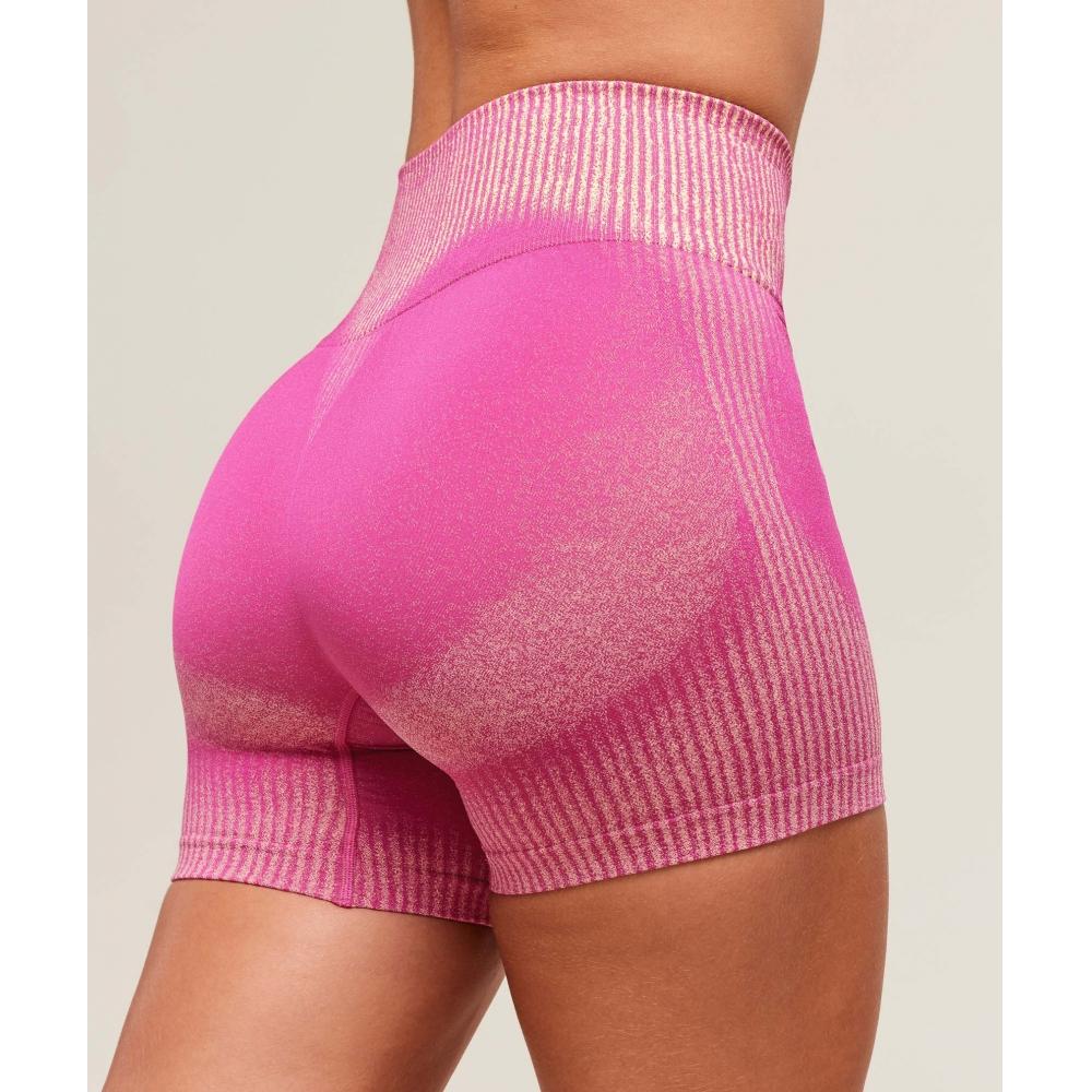 Gymshark Бесшовные шорты Diffuse Winning Pink Refresh Yellow B3b6f Kcrd