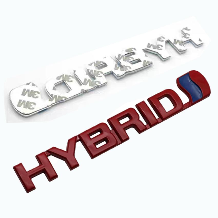 3D Металлический Хромированный HYBRID Synergy Drive Логотип Эмблема Значок на Крыло Автомобиля Наклейка на Багажник Для Camry Авто Наклейка Аксессуары