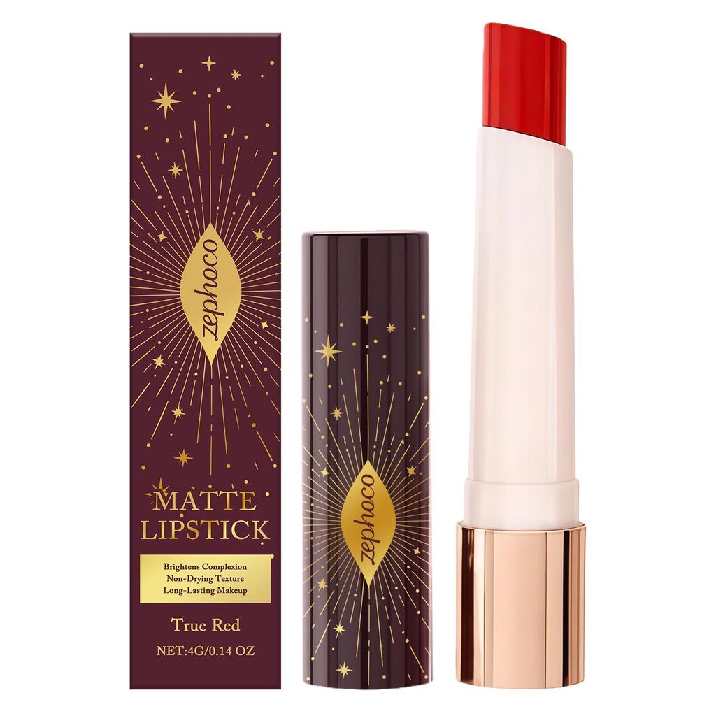 Zephoco Матовая помада True Red Starry – Легкое нанесение для повседневного макияжа