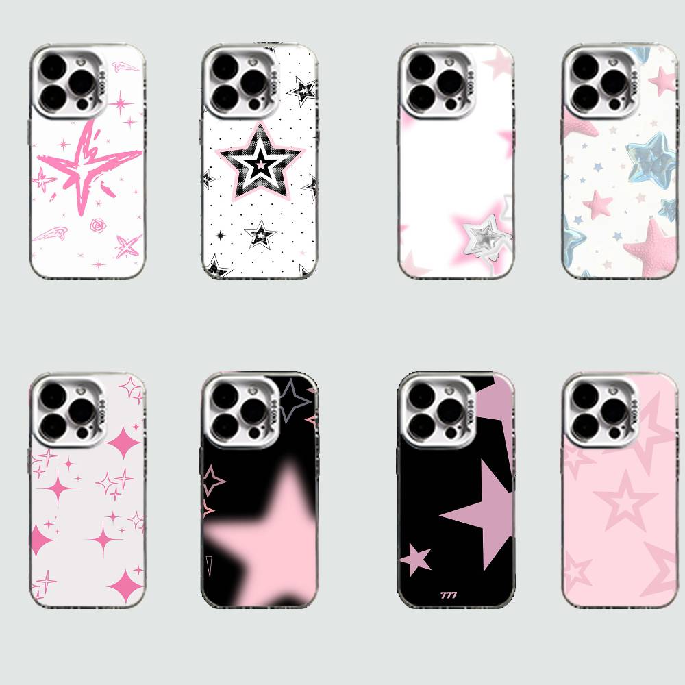 Fragola Stars Case for iPhone 16 15 14 13 12 11 Pro Max Plus Air 16E X XR XS Max Hard Shockproof Bumper Cover