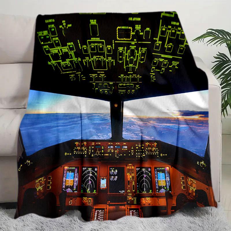 Pilots View Starry Sky Blanket Perfect All Seasons Soft Comfortable Sofa Office Nap Travel Birthday Gift Christmas Present