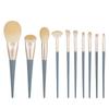 10 Pcs Makeup Brush Set Makeup Concealer Brush Blush Loose Powder Brush Eye Shadow Highlighter Foundation Brush Beauty Tools