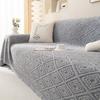 Three-person Sofa Universal Full Cover Sofa Cover Autumn and Winter Plush Sofa Cover Cream Style Sofa Towel Solid Color Enlarged