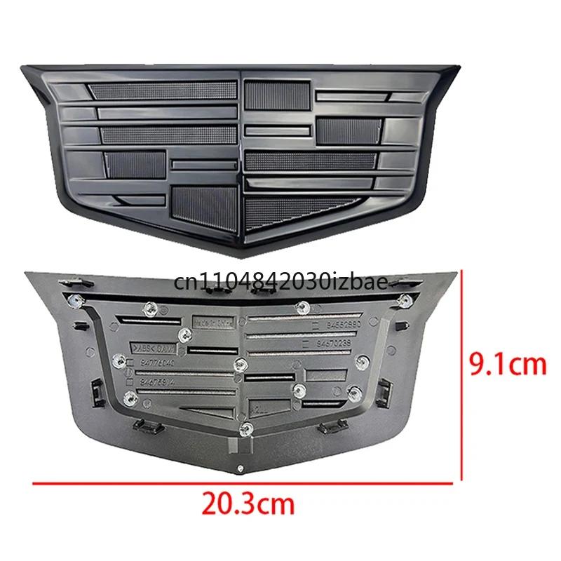 2PCS Car Front Rear Logo Cover Grille Trunk Badge Stickers for Cadillac CT4 2025 2024 2017 2020 Replacement Emblem Accessories