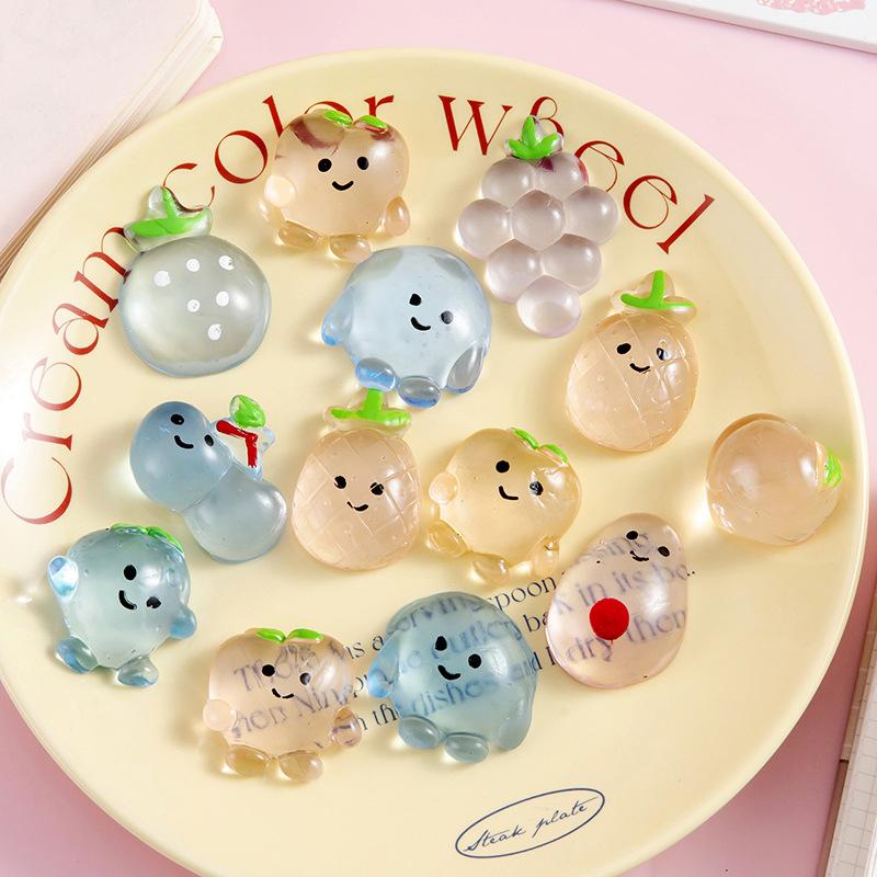 3 шт. Фруктовая игрушка-сдавливание, мультяшный персик, ананас, виноград, игрушка-фиджет, мягкая игрушка для разминания, игрушка для снятия стресса, подарок на детскую вечеринку