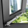 Window Wind Brace Stay 17-Position Lock Adjustable Casement Limiter 182-291mm Stainless Steel Aluminum Alloy for Casement Window
