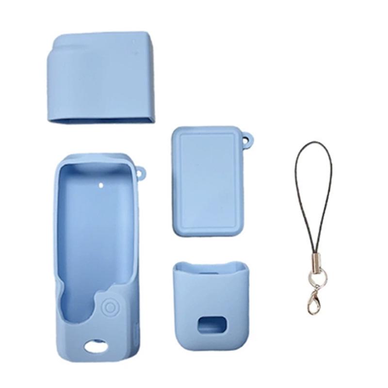 Силиконовый чехол и крышка для объектива DJI OSMO Pocket 3: Пылезащитный и Ударопрочный Защитный Аксессуар