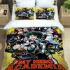 Japan Anime My Hero Academia Bedding Set 3D Printed  Duvet Covers Pillowcases Twin Full King For Kids Adults Bedroom