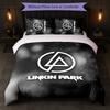 Linkin Park Print 3Pcs Bedding Set Duvet Cover With Two Pillowcases Soft Bed Linen For Household Bedroom